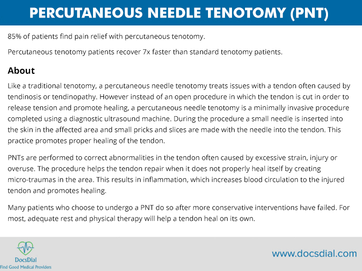 Percutaneous Needle Tenotomy 