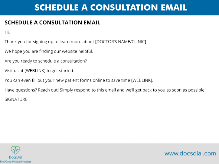 SCHEDULE A CONSULTATION EMAIL